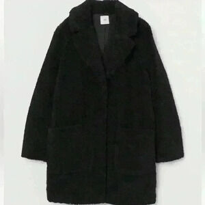 H&M Short Faux Shearling Coat